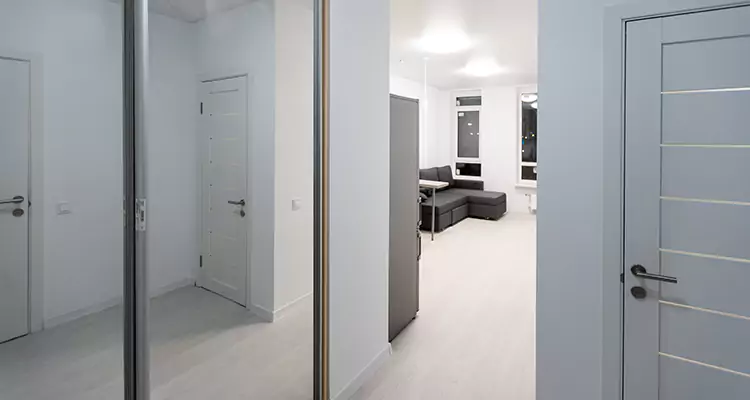 Modern Mirrored Closet Doors Repair in Danville, CA